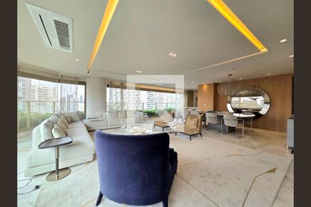 Sala de apartamento à venda com 4 quartos, 221m² em Indianópolis, São Paulo