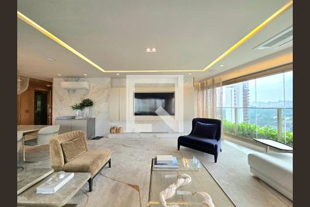 Sala de apartamento à venda com 4 quartos, 221m² em Indianópolis, São Paulo