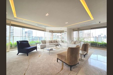 Sala de apartamento à venda com 4 quartos, 221m² em Indianópolis, São Paulo