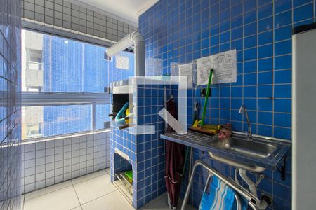 Sacada  de apartamento para alugar com 1 quarto, 48m² em Maracanã, Praia Grande