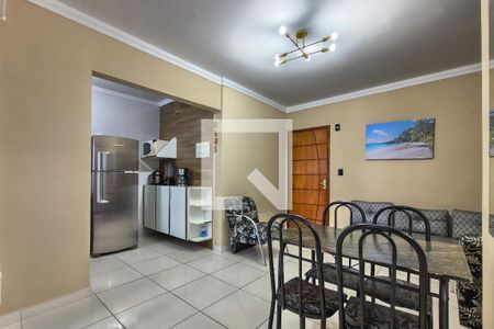 Sala de apartamento para alugar com 1 quarto, 48m² em Maracanã, Praia Grande