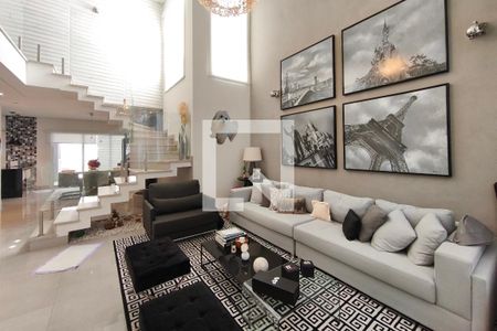 Sala de Estar de casa de condomínio à venda com 3 quartos, 360m² em Swiss Park, Campinas