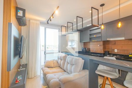 Sala/Cozinha de apartamento para alugar com 2 quartos, 53m² em Olaria, Canoas