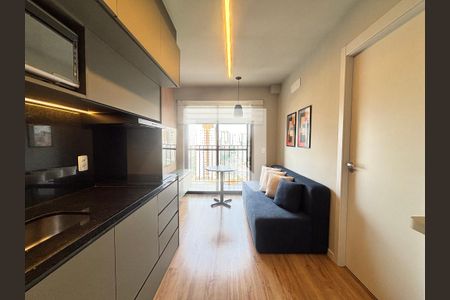Sala/Cozinha de apartamento para alugar com 1 quarto, 26m² em Vila Olímpia, São Paulo