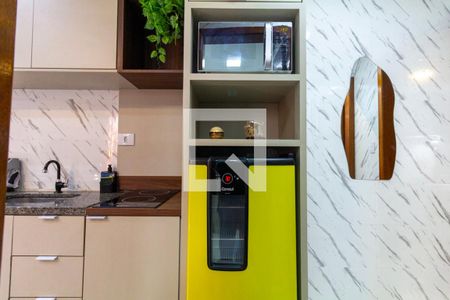 Sala e Cozinha de apartamento para alugar com 1 quarto, 32m² em Jardim Aricanduva, São Paulo