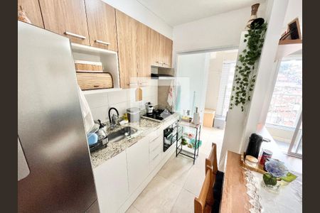 Cozinha de apartamento à venda com 2 quartos, 42m² em Vila Guaca, São Paulo