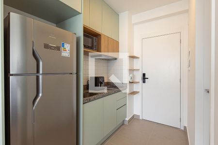 Cozinha de kitnet/studio para alugar com 1 quarto, 25m² em Vila Olímpia, São Paulo
