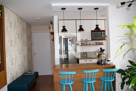 Sala/cozinha americana de apartamento à venda com 2 quartos, 51m² em Vila Metalúrgica, São Paulo