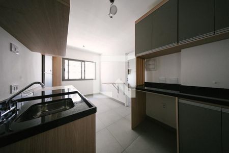 Sala/Cozinha e Área de Serviço de apartamento para alugar com 1 quarto, 29m² em Vila Guilhermina, São Paulo
