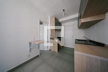 Sala/Cozinha e Área de Serviço de apartamento para alugar com 1 quarto, 29m² em Vila Guilhermina, São Paulo