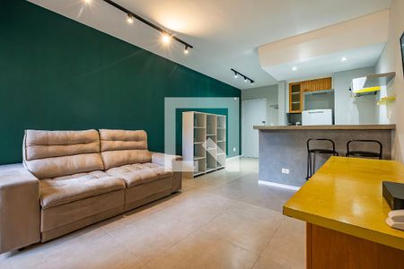 Sala/Cozinha de apartamento para alugar com 1 quarto, 50m² em Jardim Paulista, São Paulo