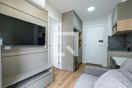 Sala/Cozinha de kitnet/studio para alugar com 1 quarto, 24m² em Pinheiros, São Paulo