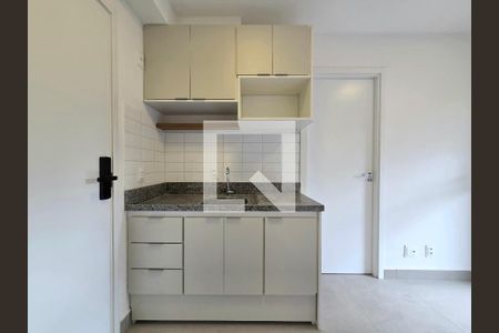 Cozinha de apartamento para alugar com 1 quarto, 26m² em Vila Olímpia, São Paulo
