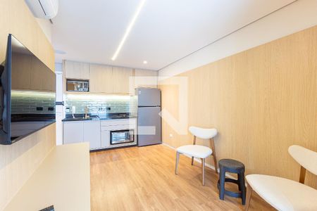 Sala de apartamento para alugar com 1 quarto, 29m² em Indianópolis, São Paulo