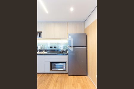 Cozinha de apartamento para alugar com 1 quarto, 29m² em Indianópolis, São Paulo