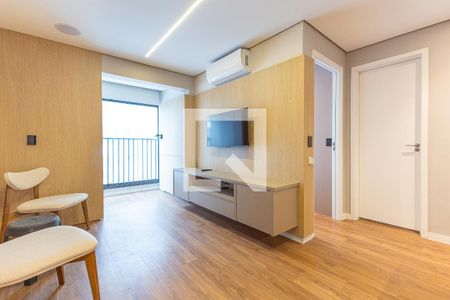 Sala de apartamento para alugar com 1 quarto, 29m² em Indianópolis, São Paulo