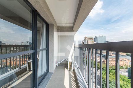 Varanda de kitnet/studio à venda com 1 quarto, 24m² em Vila Cordeiro, São Paulo