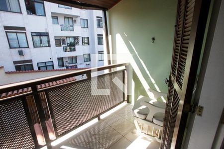 Varanda da Suíte de casa de condomínio à venda com 3 quartos, 106m² em Pechincha, Rio de Janeiro