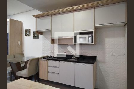 Studio mobiliado - cozinha de kitnet/studio à venda com 1 quarto, 25m² em Jardim Textil, São Paulo