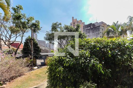 Vista da cidade com árvores e edifícios altos, com sol brilhando no céu azul. de apartamento à venda com 3 quartos, 93m² em Aclimação, São Paulo