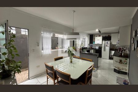 Sala de Jantar - Cozinha de casa à venda com 3 quartos, 202m² em Parque Novo Oratório, Santo André