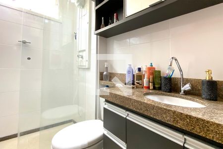 Banheiro da Suíte de apartamento à venda com 3 quartos, 90m² em Lagoinha, Belo Horizonte