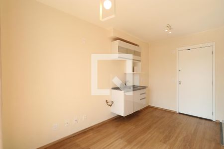 Sala/Cozinha/área de serviço  de apartamento para alugar com 1 quarto, 27m² em Barra Funda, São Paulo