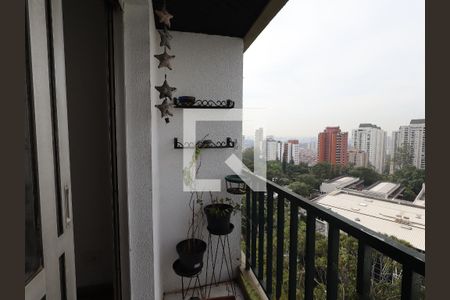 Varanda da Sala de apartamento para alugar com 2 quartos, 75m² em Morumbi, São Paulo