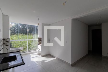 Sala/Cozinha/Área de Serviço  de apartamento à venda com 2 quartos, 49m² em Fazenda Aricanduva, São Paulo
