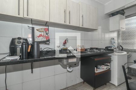 Cozinha e Área de Serviço de apartamento à venda com 1 quarto, 42m² em Santa Cecília, Porto Alegre