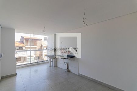 Sala/Cozinha/Área de Serviço  de apartamento à venda com 2 quartos, 49m² em Fazenda Aricanduva, São Paulo
