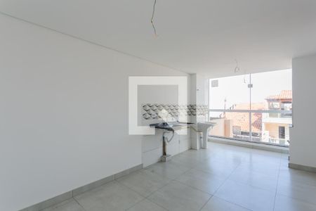 Sala / Cozinha / Área de Serviço  de apartamento à venda com 2 quartos, 49m² em Fazenda Aricanduva, São Paulo