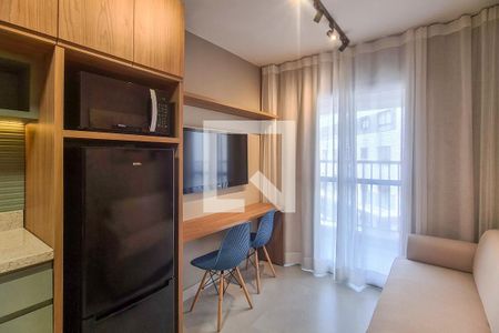 Sala/Cozinha de apartamento para alugar com 1 quarto, 28m² em Pinheiros, São Paulo