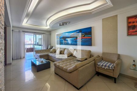 Sala de apartamento para alugar com 3 quartos, 131m² em Guilhermina, Praia Grande