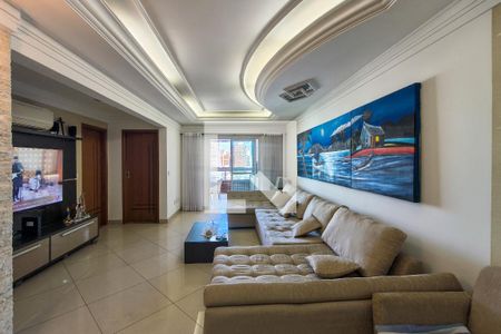 Sala de apartamento para alugar com 3 quartos, 131m² em Guilhermina, Praia Grande
