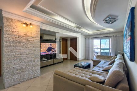 Sala de apartamento para alugar com 3 quartos, 131m² em Guilhermina, Praia Grande