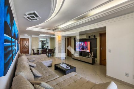 Sala de apartamento para alugar com 3 quartos, 131m² em Guilhermina, Praia Grande