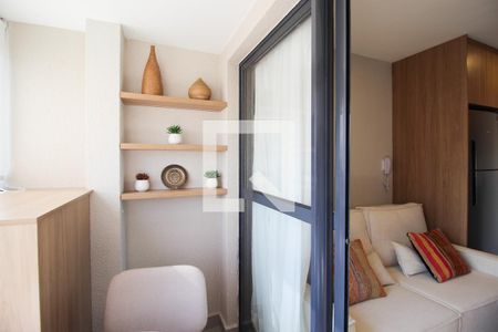 Varanda de apartamento à venda com 1 quarto, 27m² em Vila Olímpia, São Paulo
