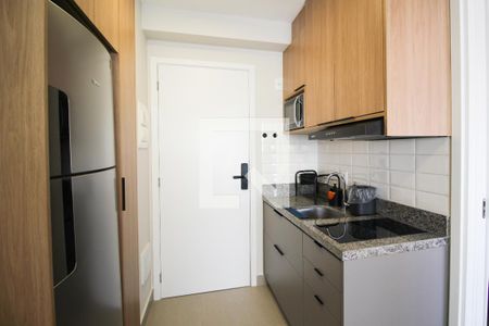 Cozinha de apartamento à venda com 1 quarto, 27m² em Vila Olímpia, São Paulo