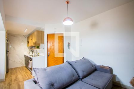 Sala de apartamento para alugar com 2 quartos, 47m² em Vila Valparaíso, Santo André