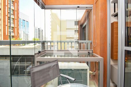 varanda Sala de jantar de kitnet/studio para alugar com 1 quarto, 28m² em Jardim Paulista, São Paulo