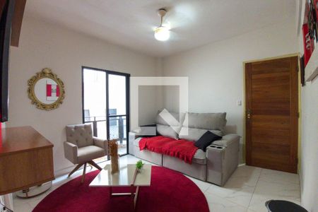Sala de apartamento para alugar com 1 quarto, 72m² em Guilhermina, Praia Grande
