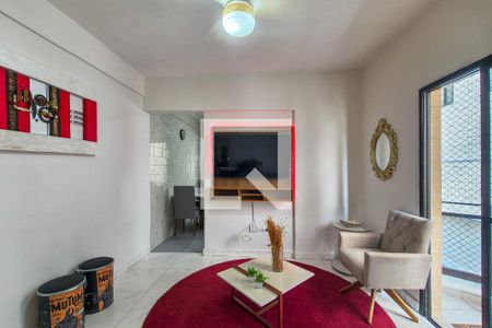 Sala de apartamento para alugar com 1 quarto, 72m² em Guilhermina, Praia Grande