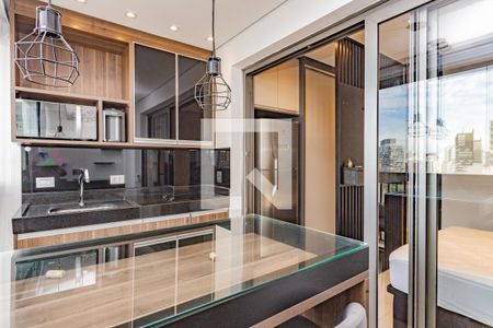 Varanda gourmet de kitnet/studio para alugar com 1 quarto, 27m² em Aclimação, São Paulo