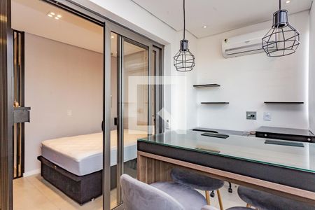 Varanda gourmet de kitnet/studio para alugar com 1 quarto, 27m² em Aclimação, São Paulo