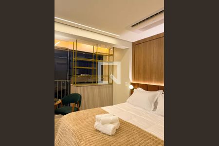 Sala/Quarto de apartamento para alugar com 1 quarto, 34m² em Cidade Monções, São Paulo