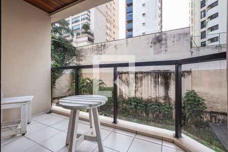 Sala/Cozinha - Varanda de apartamento à venda com 1 quarto, 45m² em Jardim Paulista, São Paulo