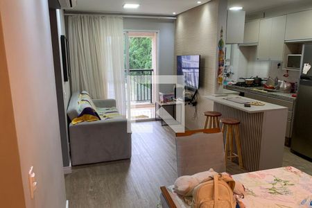 Sala de apartamento para alugar com 1 quarto, 72m² em Marapé, Santos