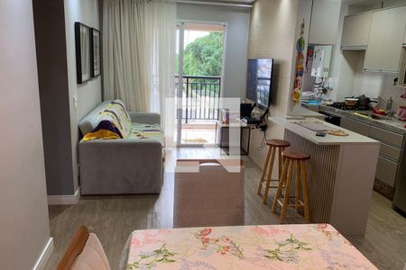 Sala de apartamento para alugar com 1 quarto, 72m² em Marapé, Santos