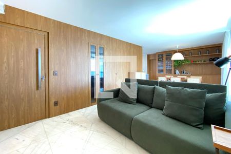 Sala de apartamento à venda com 4 quartos, 134m² em Belvedere, Belo Horizonte